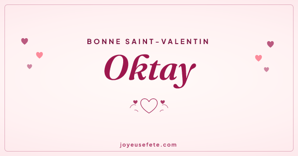 Image « Bonne Saint-Valentin Oktay » au format large