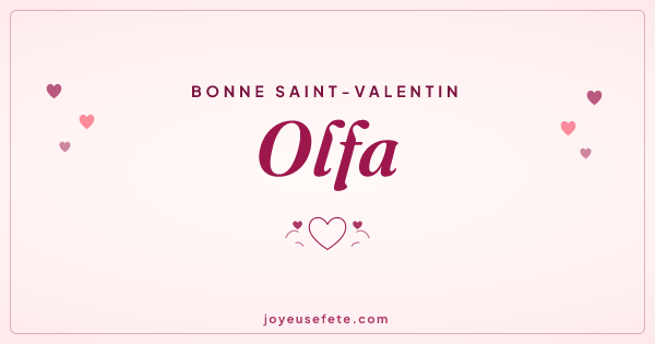 Image « Bonne Saint-Valentin Olfa » au format large