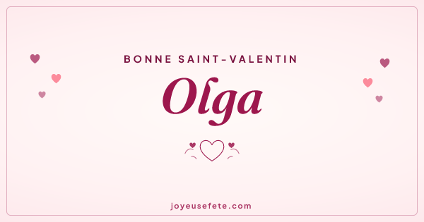 Image « Bonne Saint-Valentin Olga » au format large