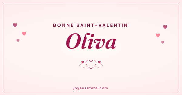 Image « Bonne Saint-Valentin Oliva » au format large