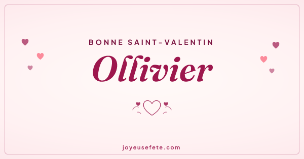 Image « Bonne Saint-Valentin Ollivier » au format large
