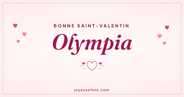 Image « Bonne Saint-Valentin Olympia » au format large