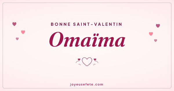 Image « Bonne Saint-Valentin Omaïma » au format large