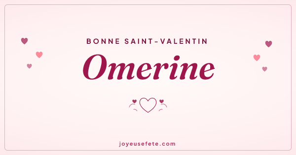 Image « Bonne Saint-Valentin Omerine » au format large