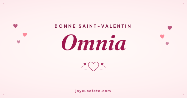 Image « Bonne Saint-Valentin Omnia » au format large