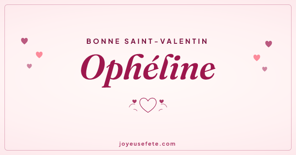 Image « Bonne Saint-Valentin Ophéline » au format large