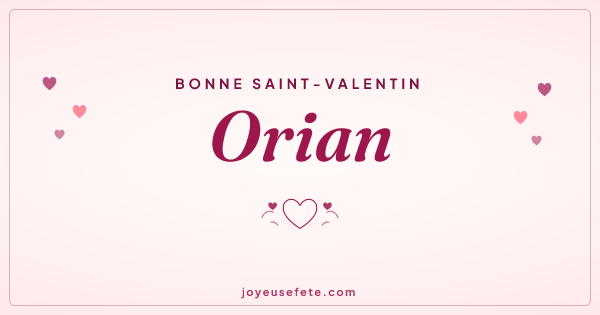Image « Bonne Saint-Valentin Orian » au format large