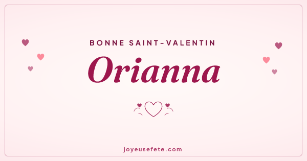 Image « Bonne Saint-Valentin Orianna » au format large