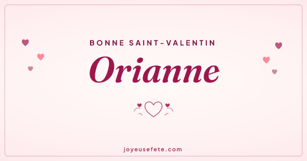 Image « Bonne Saint-Valentin Orianne » au format large