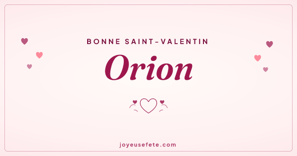 Image « Bonne Saint-Valentin Orion » au format large
