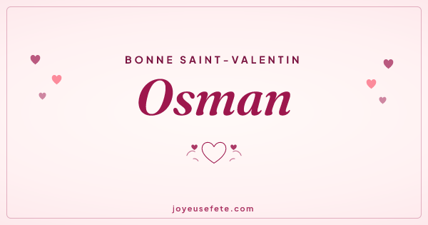 Image « Bonne Saint-Valentin Osman » au format large