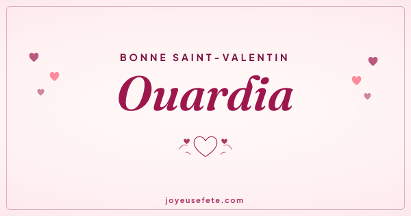 Image « Bonne Saint-Valentin Ouardia » au format large