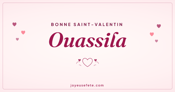 Image « Bonne Saint-Valentin Ouassila » au format large