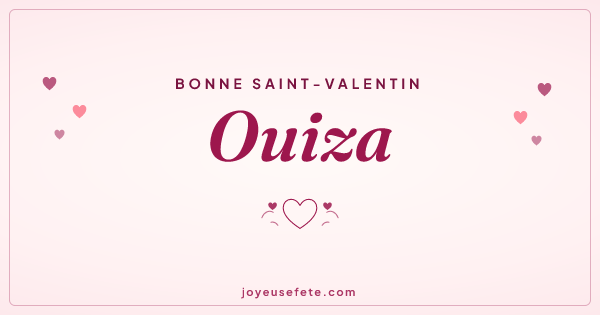 Image « Bonne Saint-Valentin Ouiza » au format large