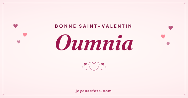 Image « Bonne Saint-Valentin Oumnia » au format large
