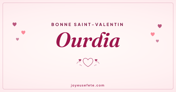 Image « Bonne Saint-Valentin Ourdia » au format large