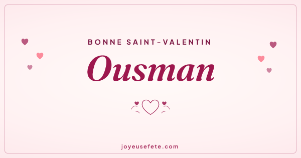 Image « Bonne Saint-Valentin Ousman » au format large