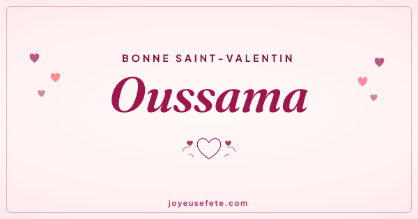 Image « Bonne Saint-Valentin Oussama » au format large