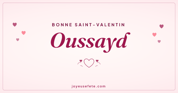 Image « Bonne Saint-Valentin Oussayd » au format large