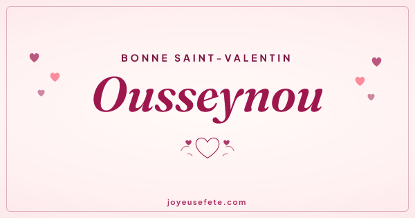 Image « Bonne Saint-Valentin Ousseynou » au format large