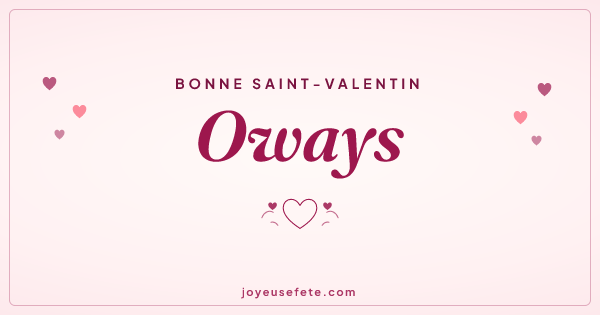 Image « Bonne Saint-Valentin Oways » au format large