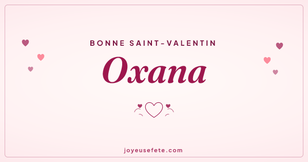 Image « Bonne Saint-Valentin Oxana » au format large