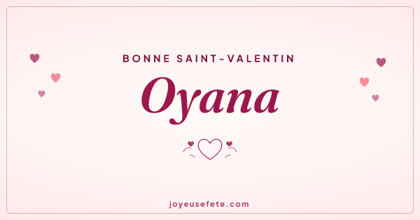 Image « Bonne Saint-Valentin Oyana » au format large
