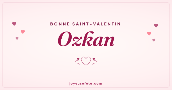 Image « Bonne Saint-Valentin Ozkan » au format large