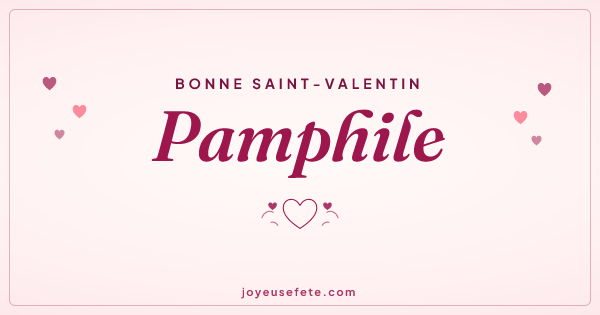 Image « Bonne Saint-Valentin Pamphile » au format large