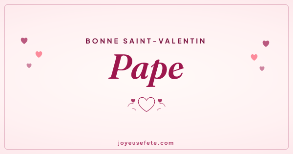 Image « Bonne Saint-Valentin Pape » au format large