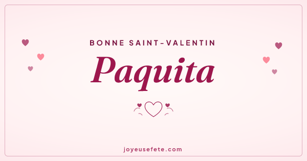 Image « Bonne Saint-Valentin Paquita » au format large