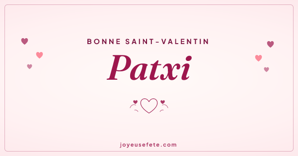 Image « Bonne Saint-Valentin Patxi » au format large