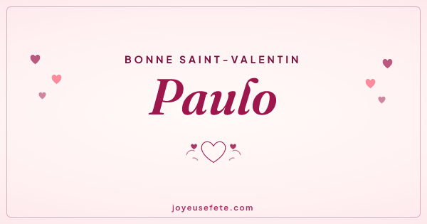Image « Bonne Saint-Valentin Paulo » au format large