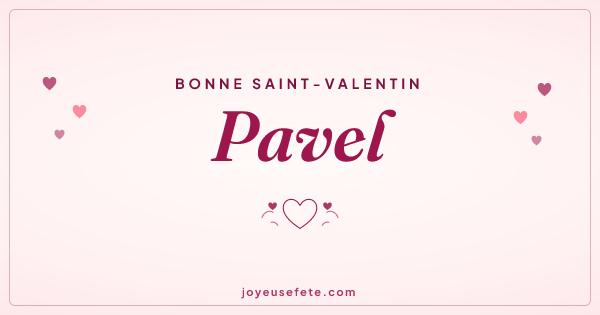 Image « Bonne Saint-Valentin Pavel » au format large