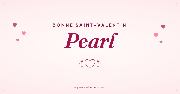 Image « Bonne Saint-Valentin Pearl » au format large