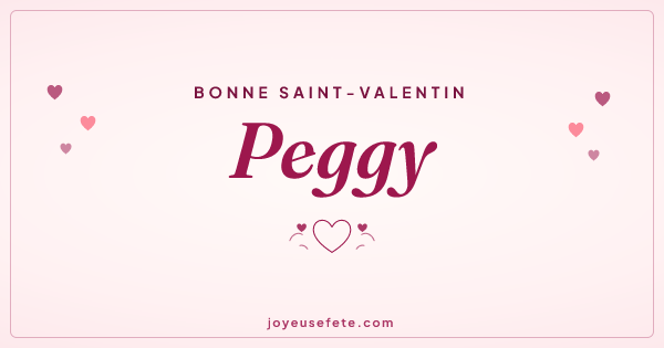 Image « Bonne Saint-Valentin Peggy » au format large