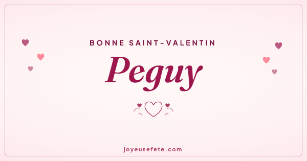 Image « Bonne Saint-Valentin Peguy » au format large