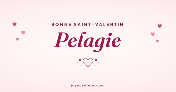 Image « Bonne Saint-Valentin Pelagie » au format large