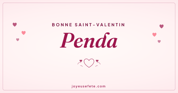 Image « Bonne Saint-Valentin Penda » au format large