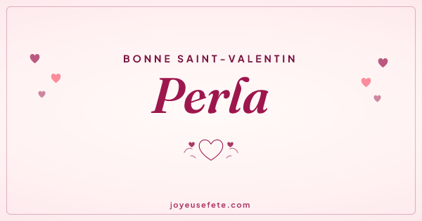 Image « Bonne Saint-Valentin Perla » au format large