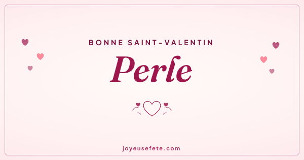 Image « Bonne Saint-Valentin Perle » au format large