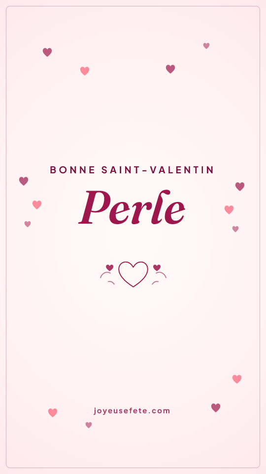 Image « Bonne Saint-Valentin Perle » au format story