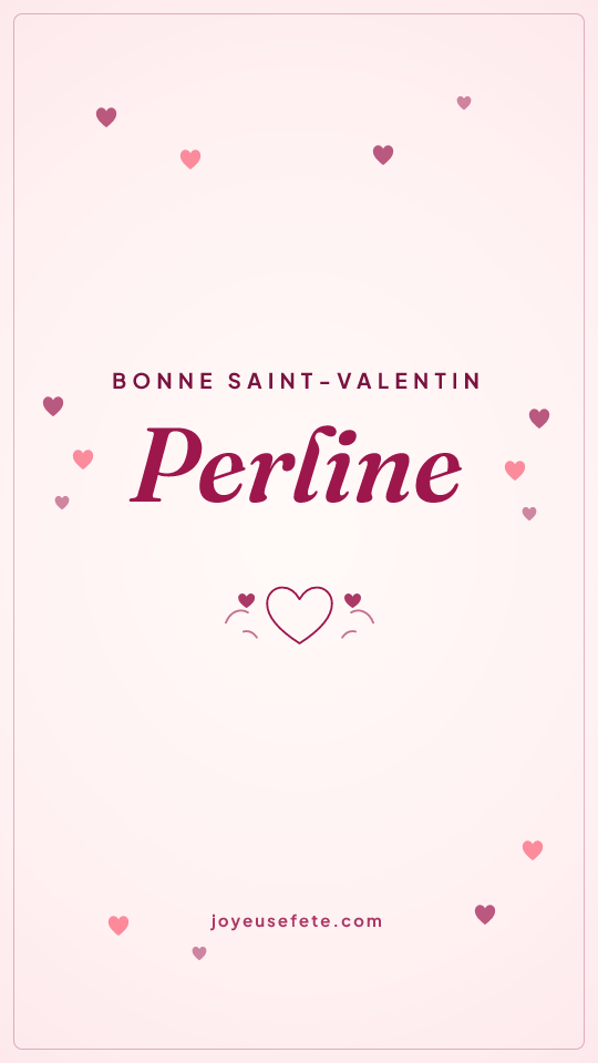 Image « Bonne Saint-Valentin Perline » au format story