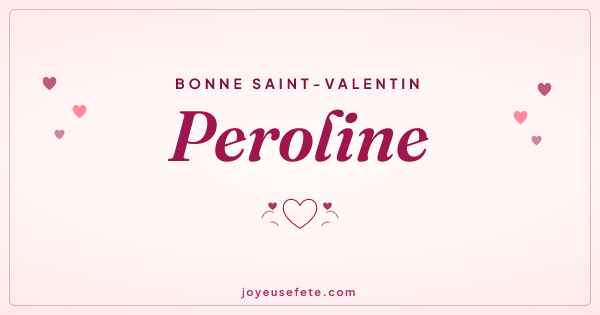 Image « Bonne Saint-Valentin Peroline » au format large