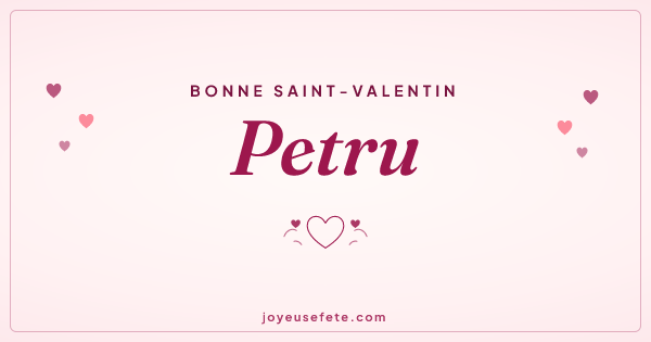 Image « Bonne Saint-Valentin Petru » au format large