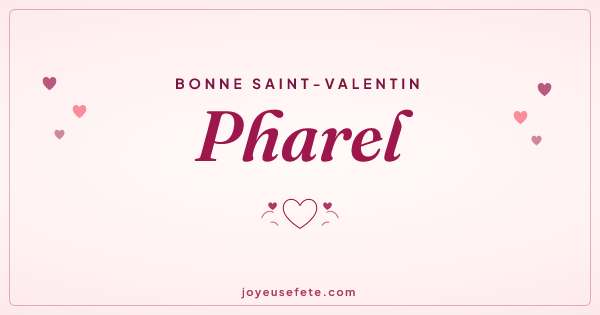 Image « Bonne Saint-Valentin Pharel » au format large
