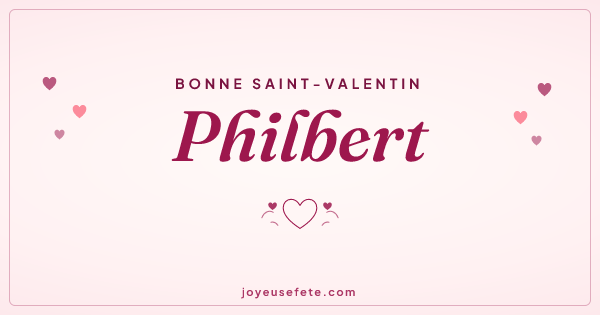 Image « Bonne Saint-Valentin Philbert » au format large