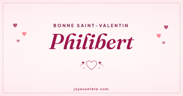 Image « Bonne Saint-Valentin Philibert » au format large