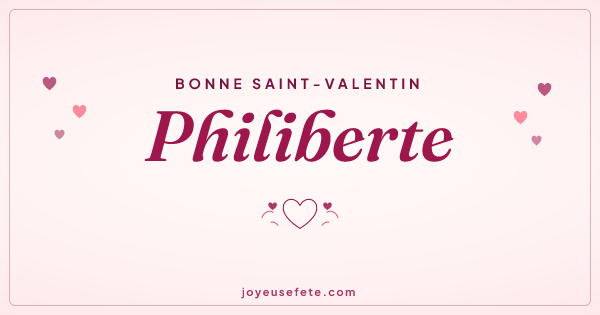 Image « Bonne Saint-Valentin Philiberte » au format large