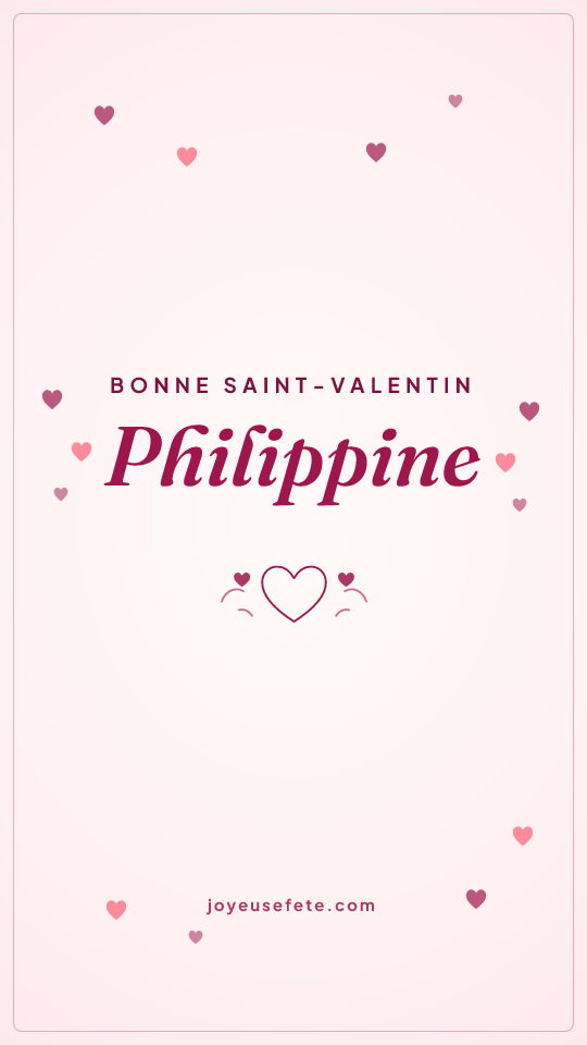 Image « Bonne Saint-Valentin Philippine » au format story